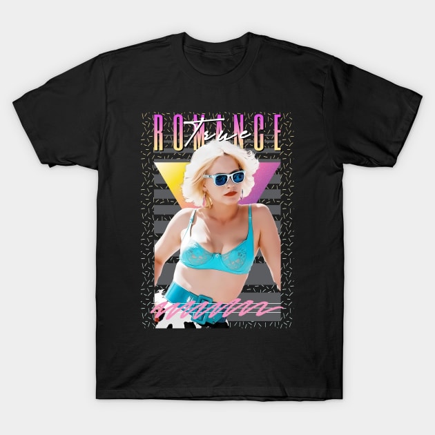 True Romance 80s Retro Aesthetic Fan Art T-Shirt by Madesu Art